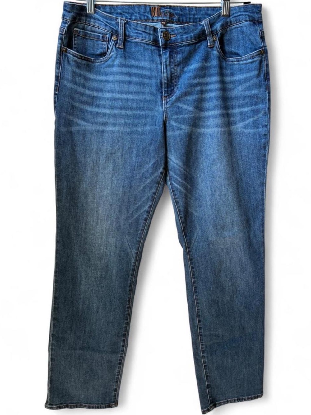 Kut from the Kloth blue denim Jeans Slim Straight western coastal cowgirl 14
